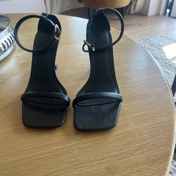 Zara Heeled Ankle Strap Sandals in Black - Size EU 39 - Picture 5 of 7